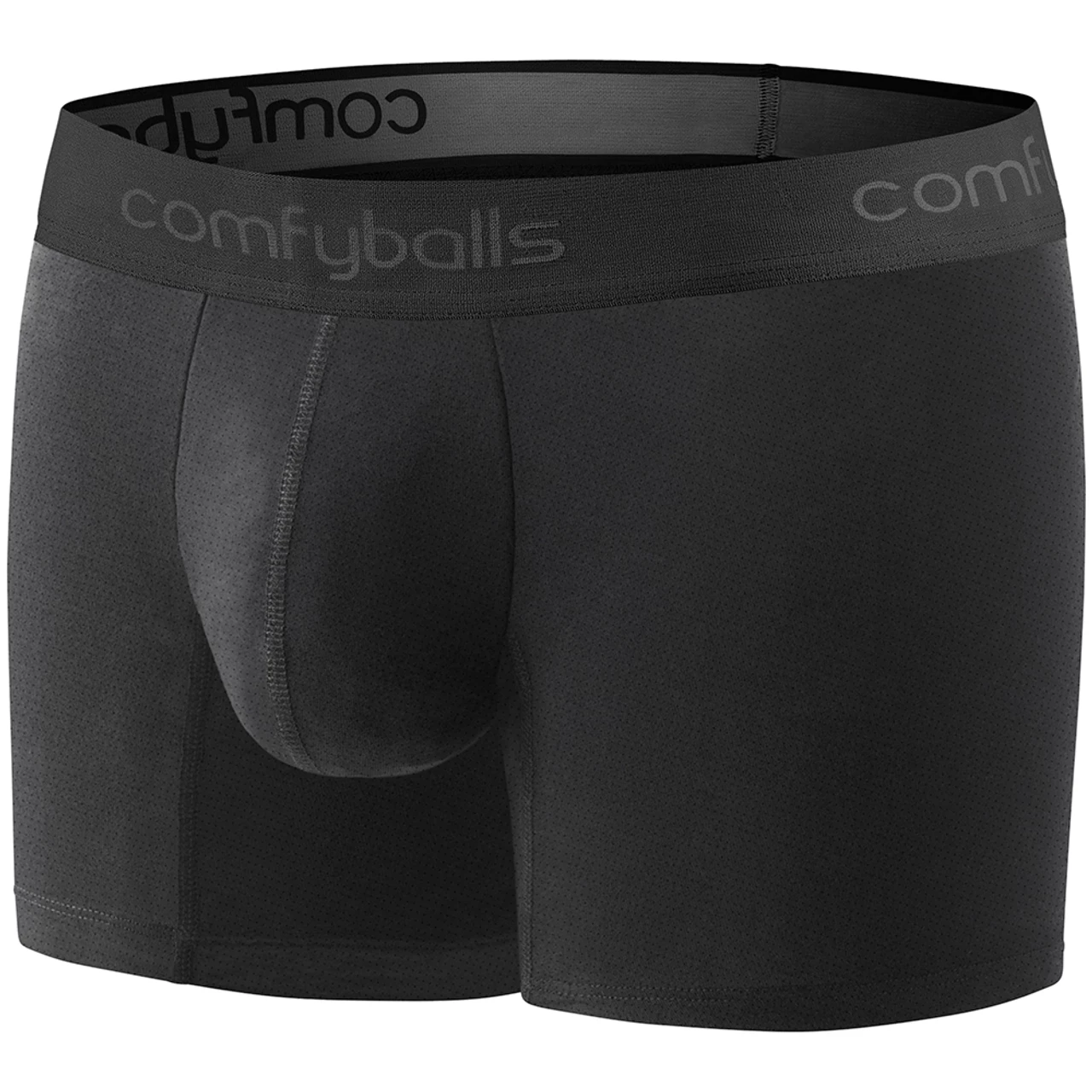 Comfyballs - Performance Superlight Men's Long Boxer Shorts - Pitch Black Performance 1 Comfyballs - Performance Superlight Men's Long Boxer Shorts - Pitch Black Performance
