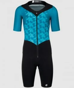 Assos - TRIATOR Men's Short-Sleeve Speedsuit - Adamant Blue - 2023