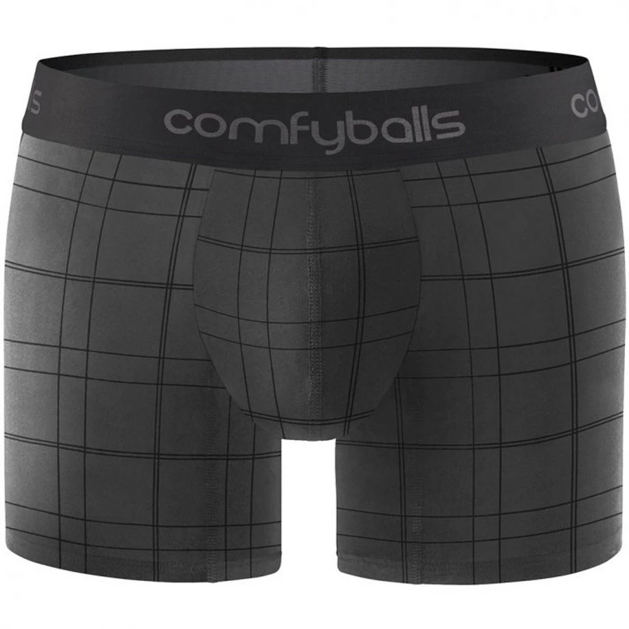 Comfyballs - Cotton Long Boxer - Men's - Checkered 2 Comfyballs - Cotton Long Boxer - Men's - Checkered - Image 2