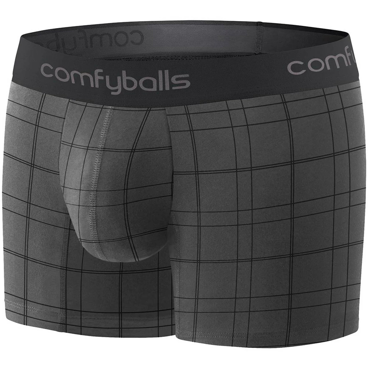 Comfyballs - Cotton Long Boxer - Men's - Checkered 1 Comfyballs - Cotton Long Boxer - Men's - Checkered