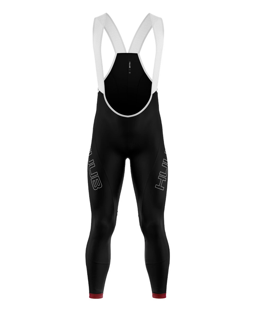 HUUB - Men's Core 2 Thermal Bib Tights - Black/Silver/Red 1 HUUB - Men's Core 2 Thermal Bib Tights - Black/Silver/Red