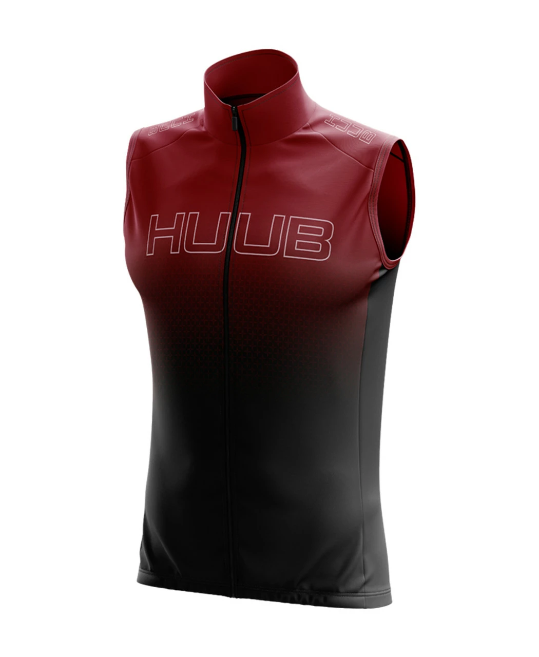HUUB - Core 2 Elements Men's Gilet - Black/Silver/Red 2 HUUB - Core 2 Elements Men's Gilet - Black/Silver/Red - Image 2