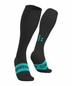 Compressport - Unisex Full Socks Race Oxygen - Black
