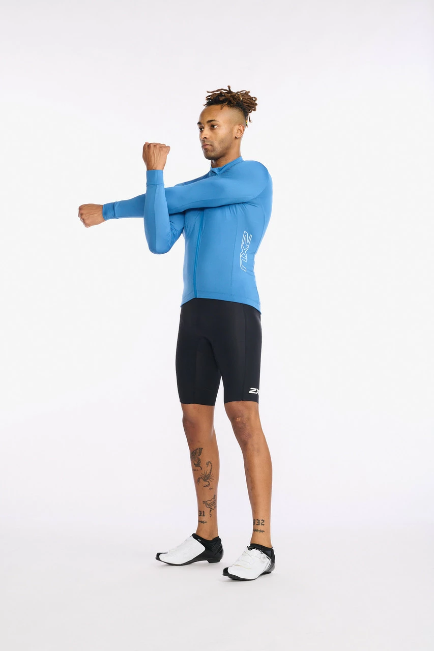 2XU - Aero Cycle Long Sleeve Jersey - Men's - Starling/White Reflective 10 2XU - Aero Cycle Long Sleeve Jersey - Men's - Starling/White Reflective - Image 10