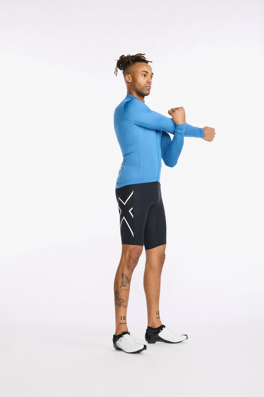 2XU - Aero Cycle Long Sleeve Jersey - Men's - Starling/White Reflective 7 2XU - Aero Cycle Long Sleeve Jersey - Men's - Starling/White Reflective - Image 7