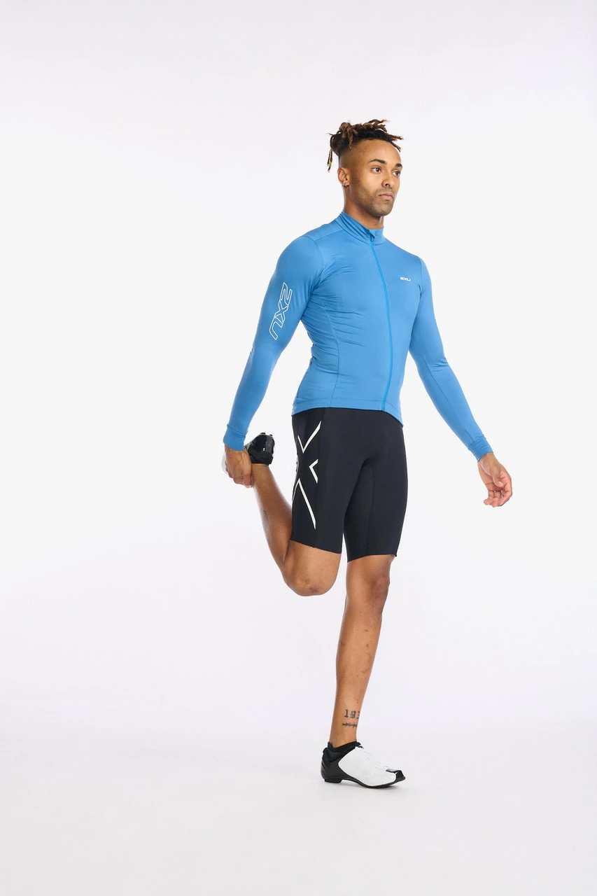 2XU - Aero Cycle Long Sleeve Jersey - Men's - Starling/White Reflective 12 2XU - Aero Cycle Long Sleeve Jersey - Men's - Starling/White Reflective - Image 12