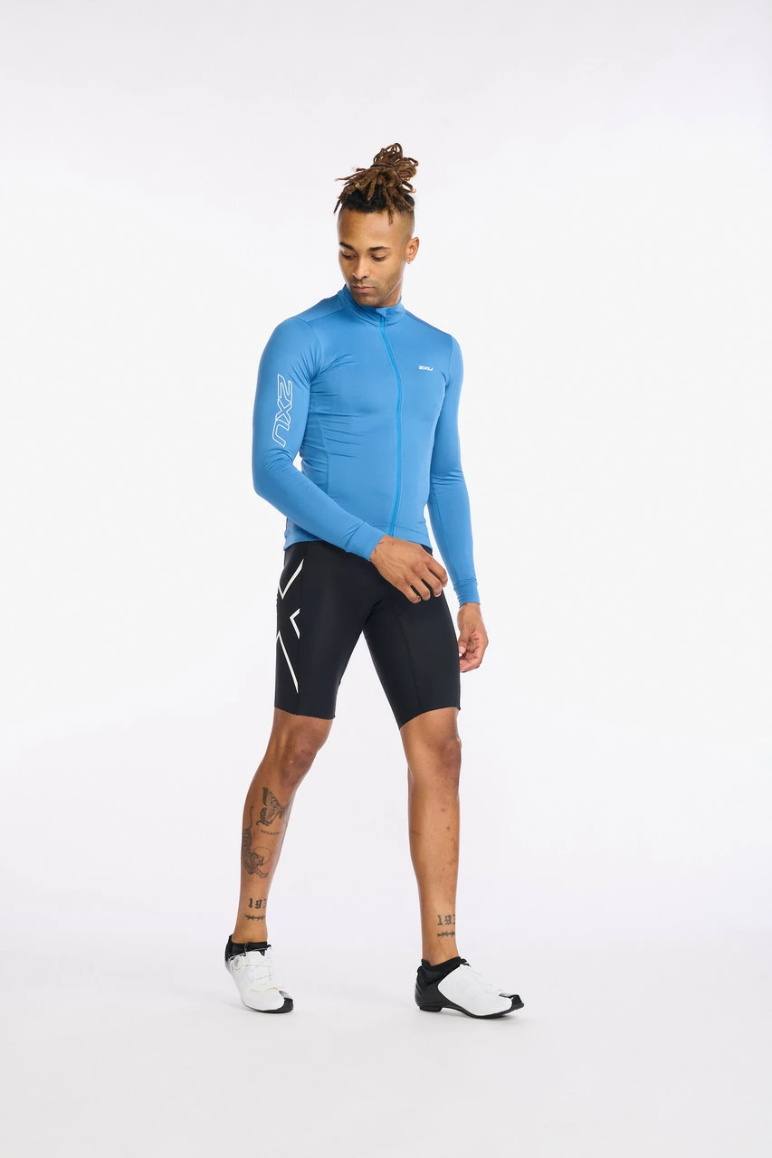 2XU - Aero Cycle Long Sleeve Jersey - Men's - Starling/White Reflective 9 2XU - Aero Cycle Long Sleeve Jersey - Men's - Starling/White Reflective - Image 9