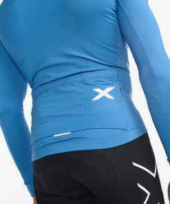 2XU - Aero Cycle Long Sleeve Jersey - Men's - Starling/White Reflective 35 2XU - Aero Cycle Long Sleeve Jersey - Men's - Starling/White Reflective -Assos Sales Store MC6648a SRL WRF 17 28697.1645200873