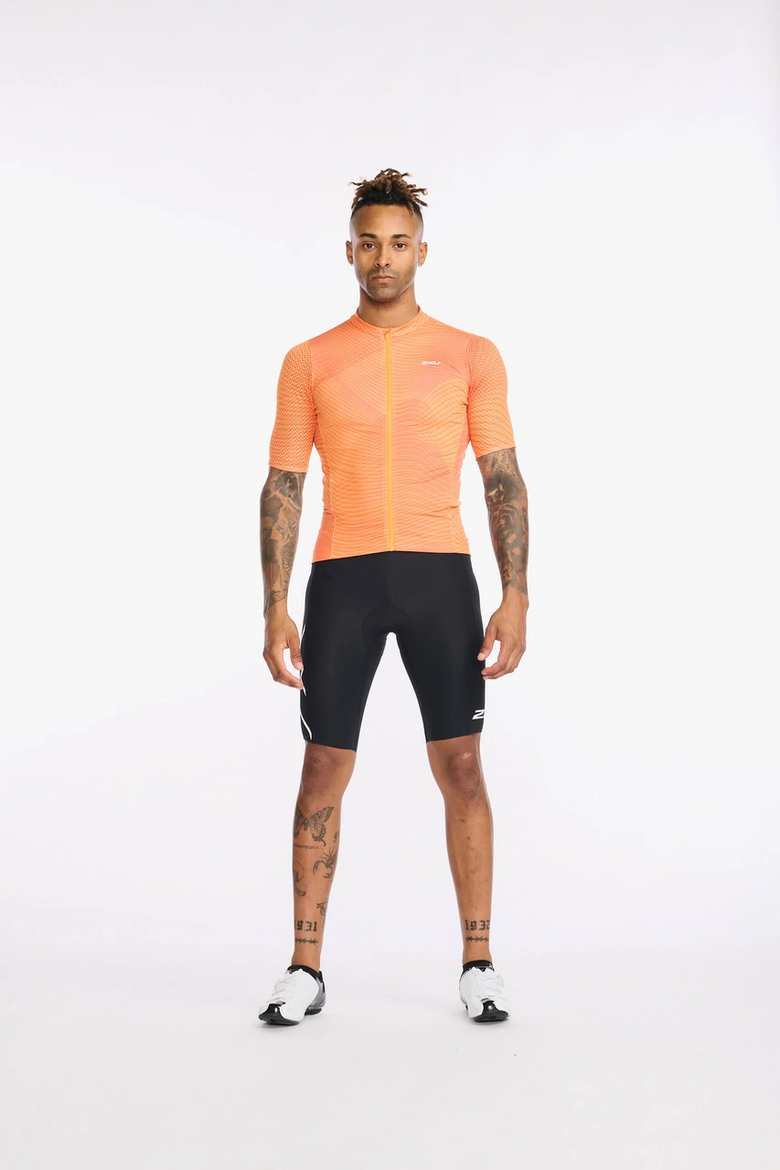 2XU - Aero Cycle Short Sleeve Jersey - Men's - Turmeric/White Reflective 7 2XU - Aero Cycle Short Sleeve Jersey - Men's - Turmeric/White Reflective - Image 7