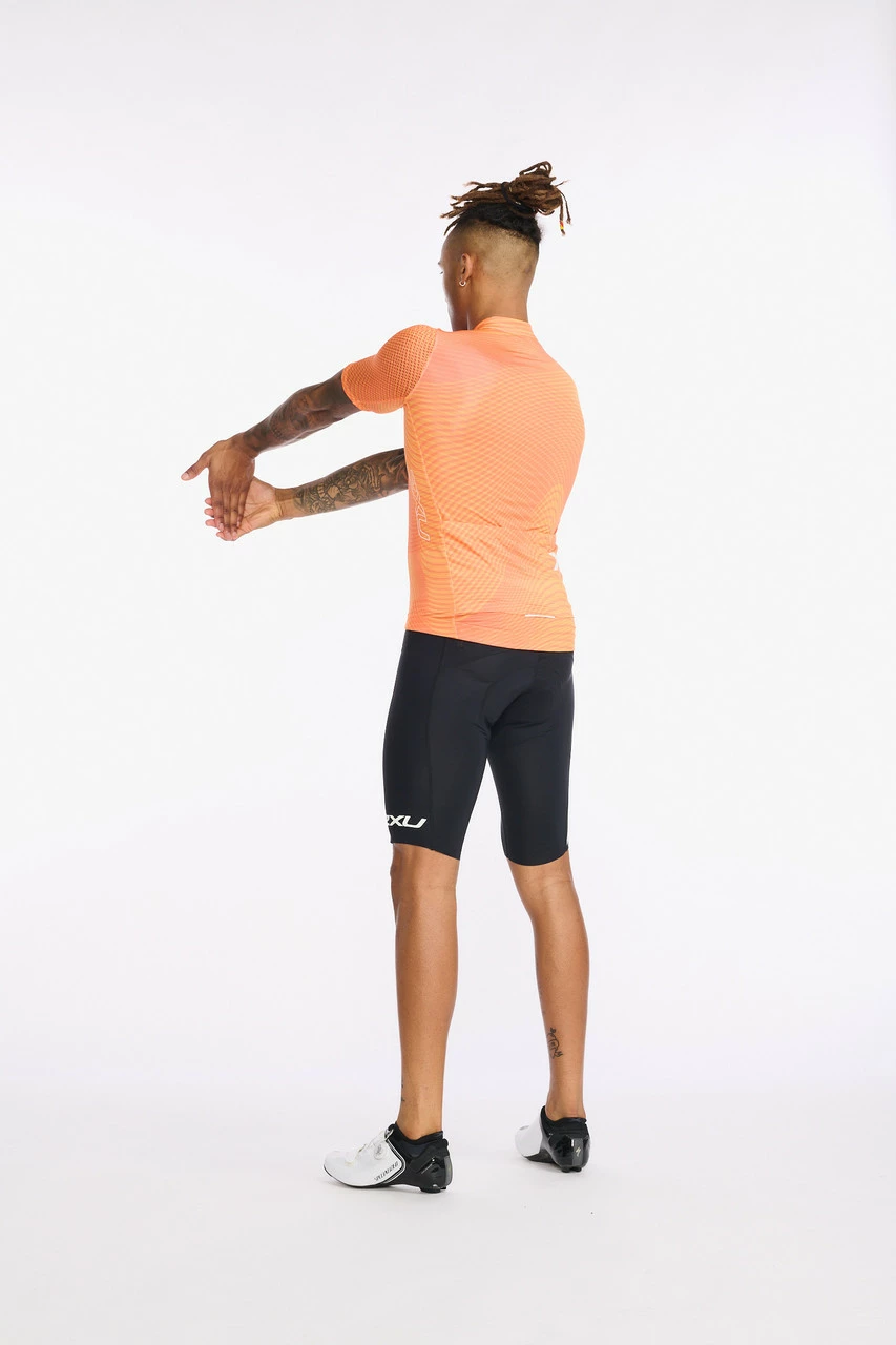 2XU - Aero Cycle Short Sleeve Jersey - Men's - Turmeric/White Reflective 5 2XU - Aero Cycle Short Sleeve Jersey - Men's - Turmeric/White Reflective - Image 5