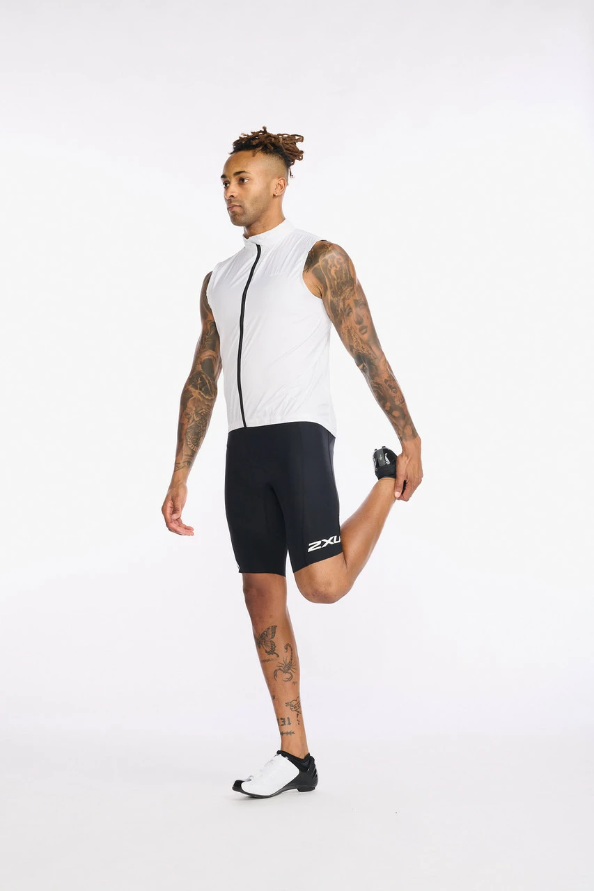2XU - Aero Cycle Gilet - Men's - White/White Reflective - 2023 8 2XU - Aero Cycle Gilet - Men's - White/White Reflective - 2023 - Image 8