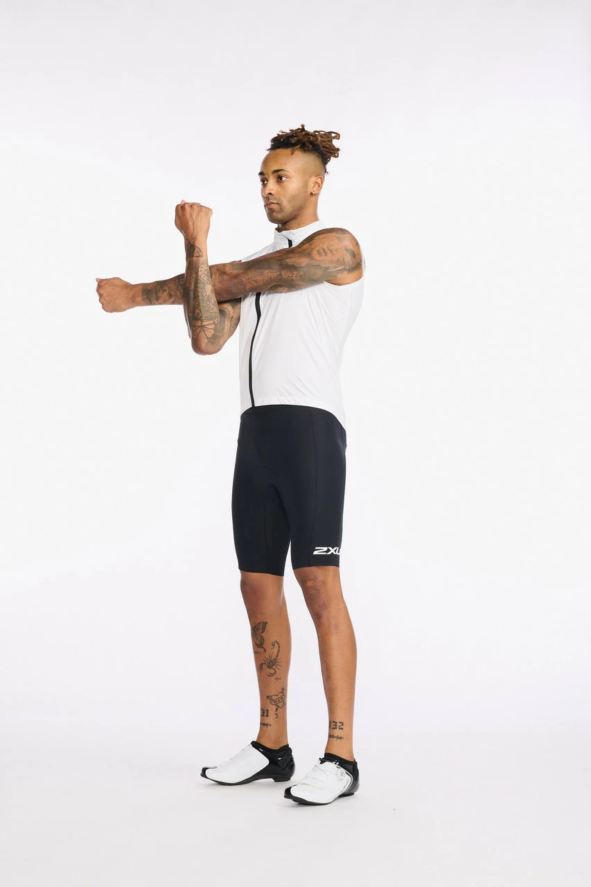 2XU - Aero Cycle Gilet - Men's - White/White Reflective - 2023 1 2XU - Aero Cycle Gilet - Men's - White/White Reflective - 2023