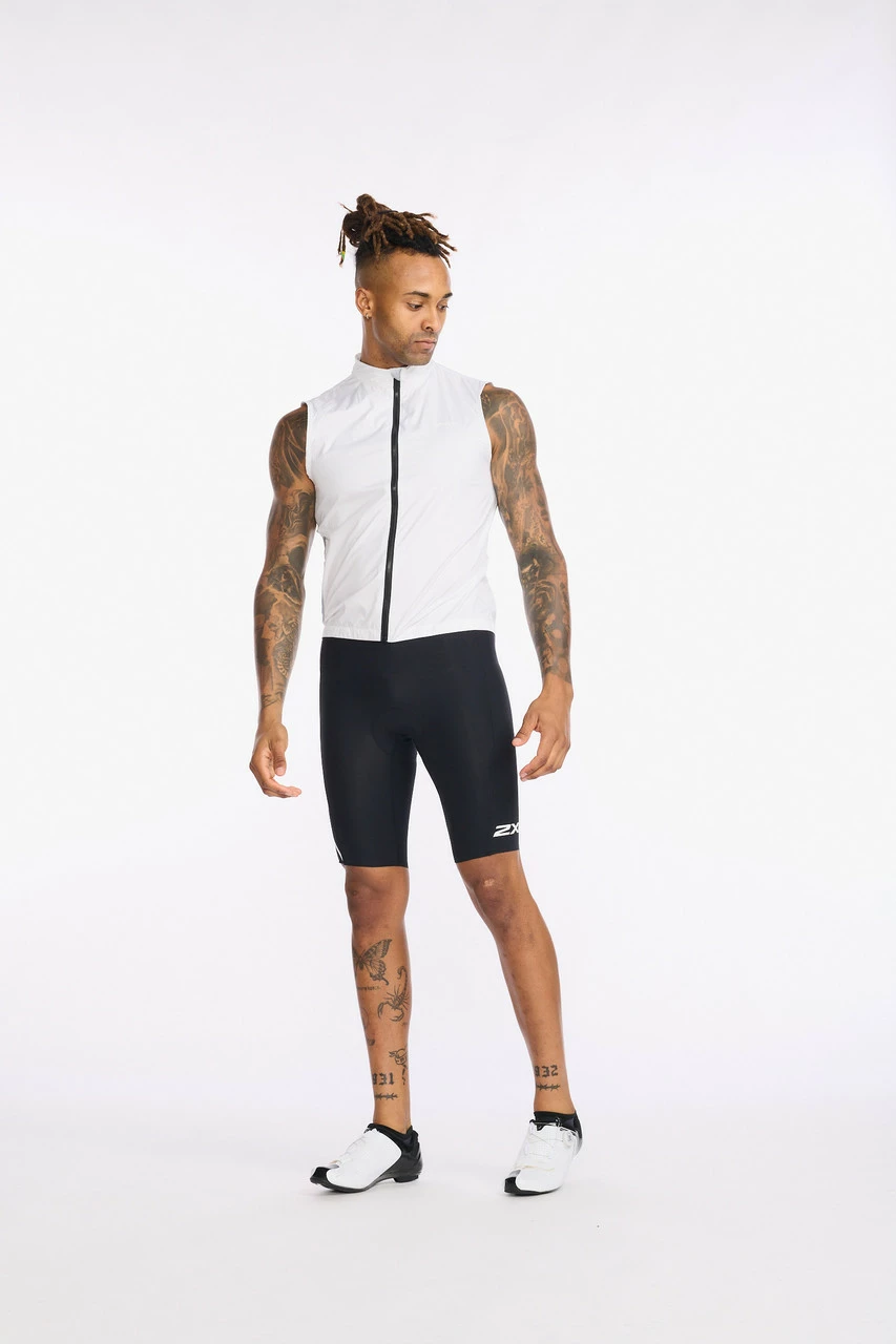 2XU - Aero Cycle Gilet - Men's - White/White Reflective - 2023 17 2XU - Aero Cycle Gilet - Men's - White/White Reflective - 2023 - Image 17