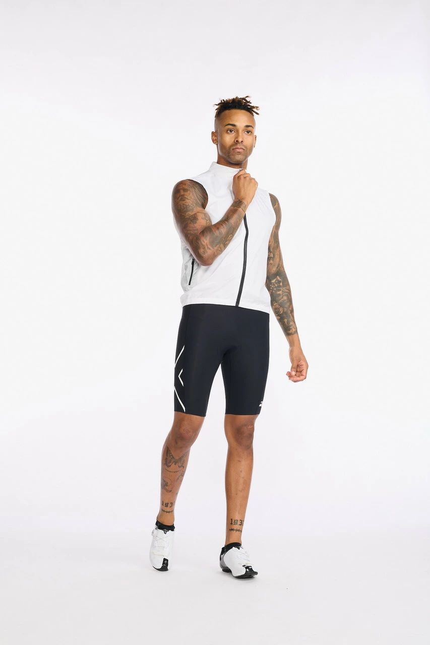 2XU - Aero Cycle Gilet - Men's - White/White Reflective - 2023 15 2XU - Aero Cycle Gilet - Men's - White/White Reflective - 2023 - Image 15