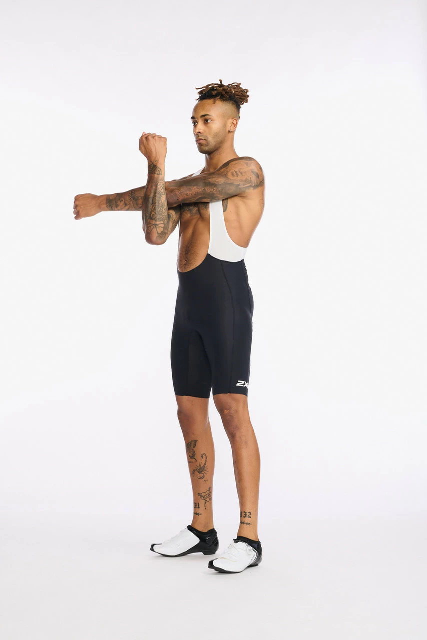 2XU - Aero Cycle Bib Shorts - Men's - Black/White Reflective - 2023 3 2XU - Aero Cycle Bib Shorts - Men's - Black/White Reflective - 2023 - Image 3