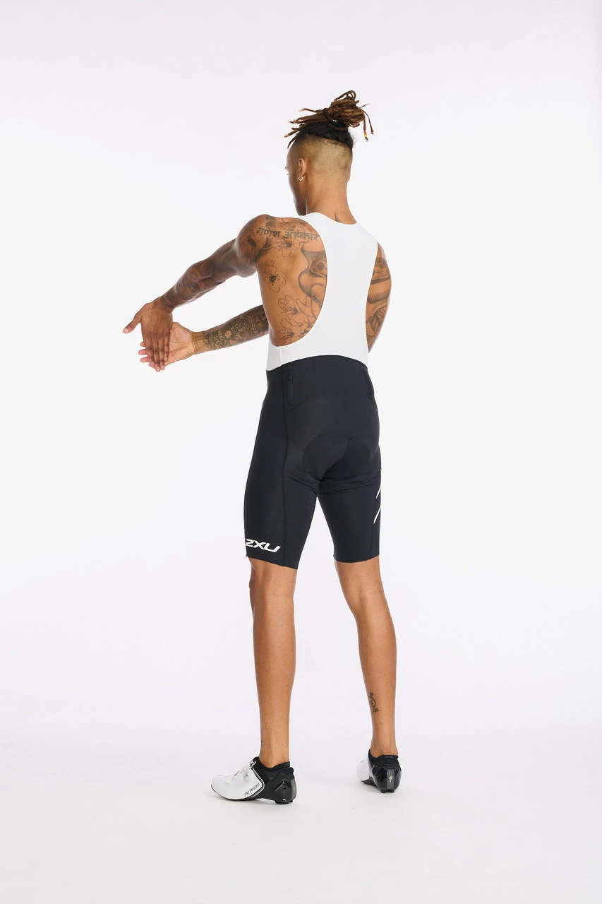 2XU - Aero Cycle Bib Shorts - Men's - Black/White Reflective - 2023 4 2XU - Aero Cycle Bib Shorts - Men's - Black/White Reflective - 2023 - Image 4