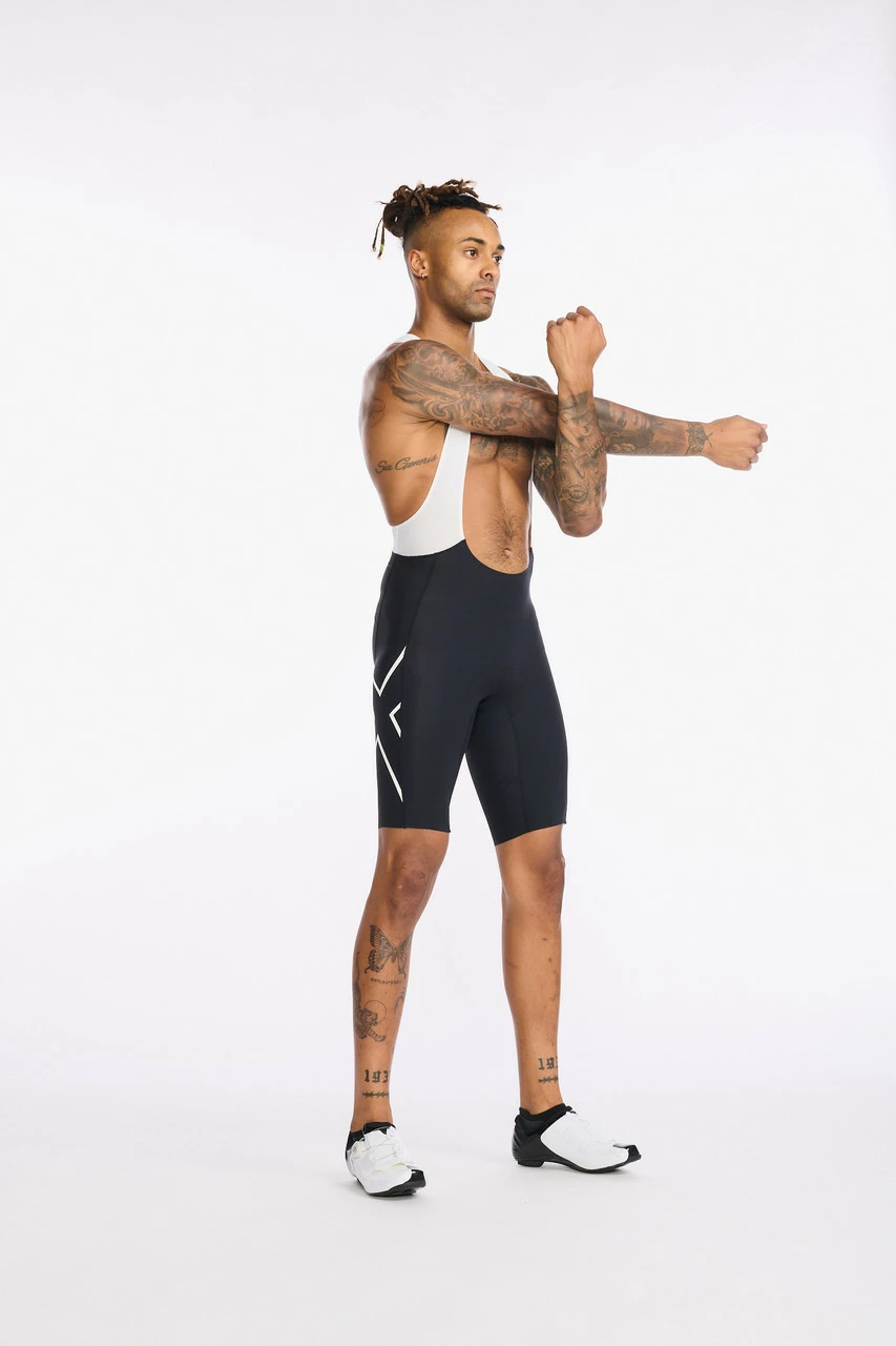 2XU - Aero Cycle Bib Shorts - Men's - Black/White Reflective - 2023 14 2XU - Aero Cycle Bib Shorts - Men's - Black/White Reflective - 2023 - Image 14