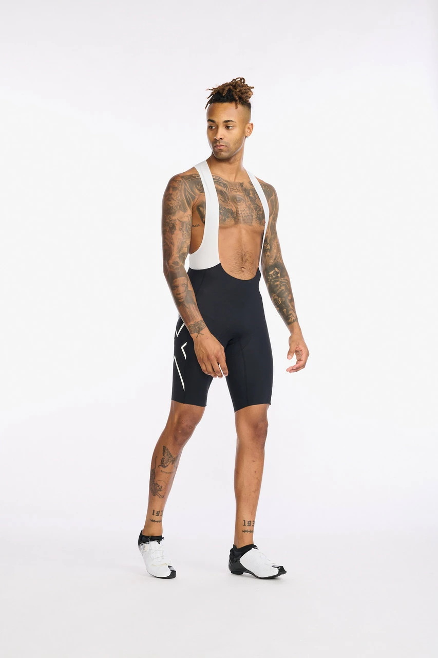 2XU - Aero Cycle Bib Shorts - Men's - Black/White Reflective - 2023 8 2XU - Aero Cycle Bib Shorts - Men's - Black/White Reflective - 2023 - Image 8