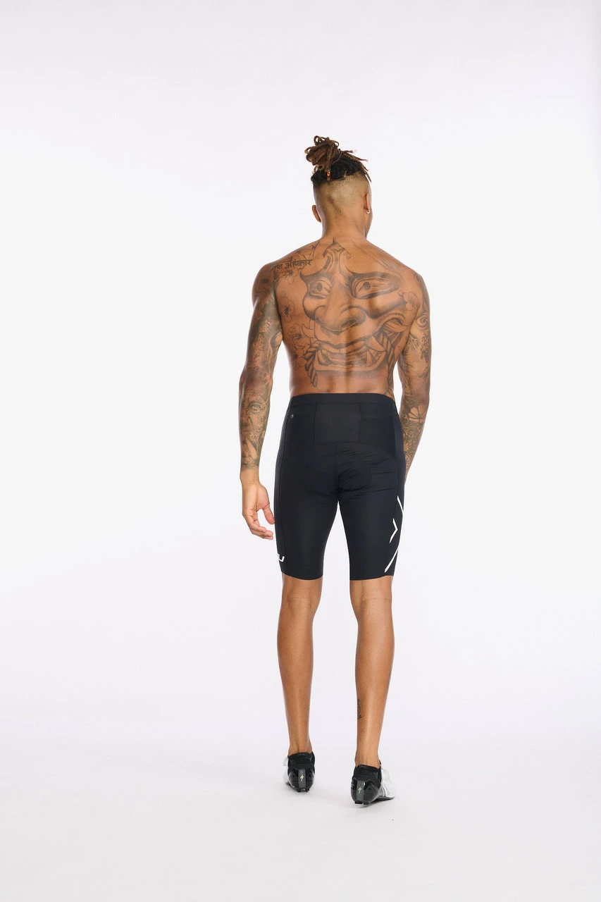 2XU - Aero Cycle Shorts - Men's - Black/White Reflective - 2023 11 2XU - Aero Cycle Shorts - Men's - Black/White Reflective - 2023 - Image 11