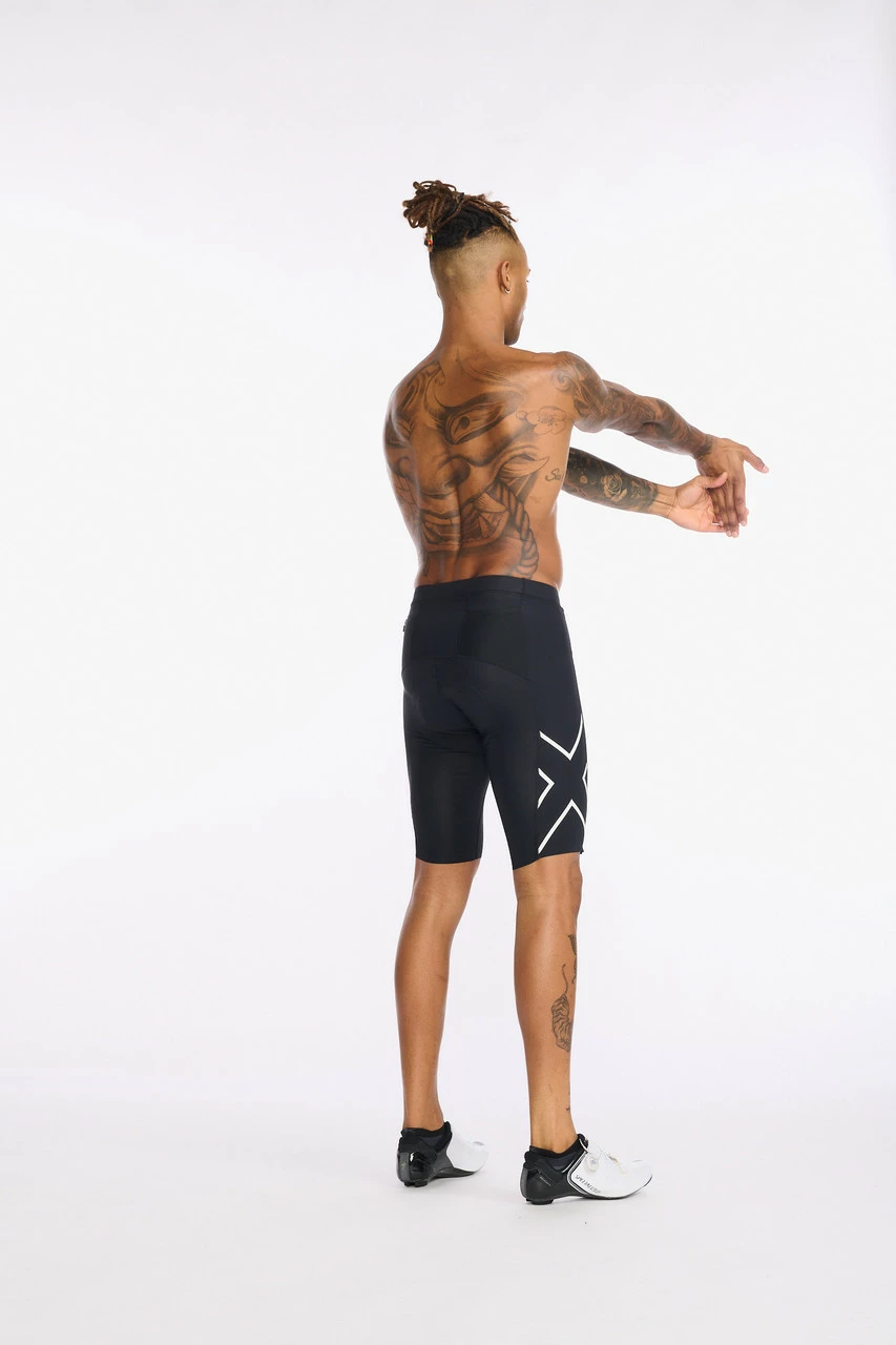 2XU - Aero Cycle Shorts - Men's - Black/White Reflective - 2023 3 2XU - Aero Cycle Shorts - Men's - Black/White Reflective - 2023 - Image 3
