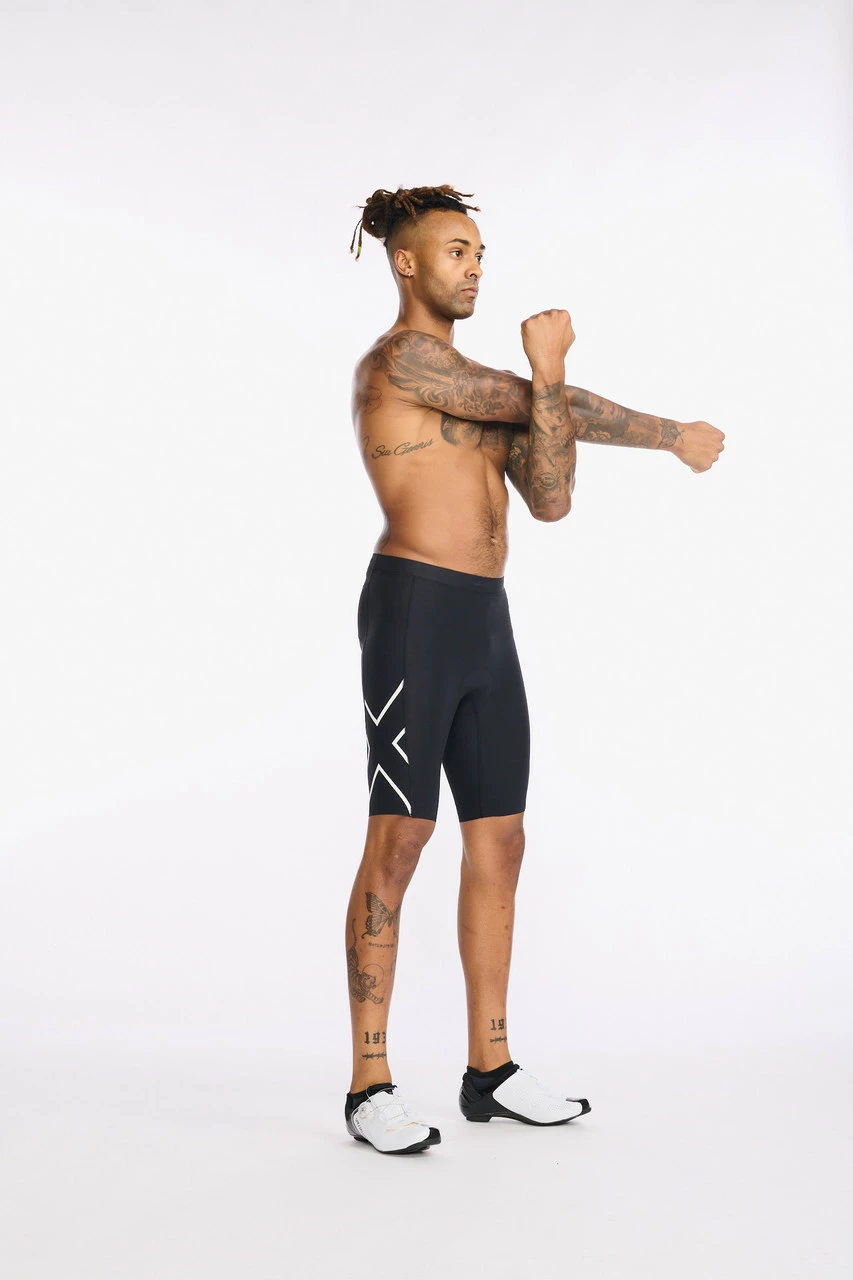 2XU - Aero Cycle Shorts - Men's - Black/White Reflective - 2023 4 2XU - Aero Cycle Shorts - Men's - Black/White Reflective - 2023 - Image 4