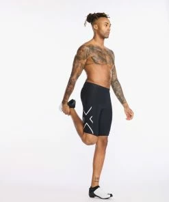 2XU - Aero Cycle Shorts - Men's - Black/White Reflective - 2023 23 2XU - Aero Cycle Shorts - Men's - Black/White Reflective - 2023 -Assos Sales Store MC6702B BLK WRF 11 88920.1645201048