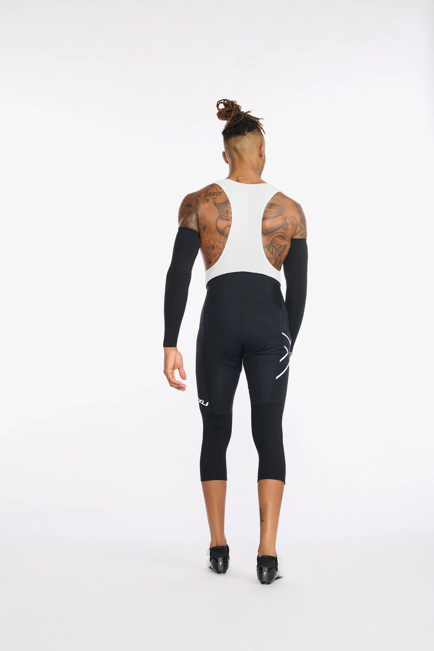 2XU - Aero Cycle Arm Warmers - Unisex - Black/White - 2023 5 2XU - Aero Cycle Arm Warmers - Unisex - Black/White - 2023 - Image 5