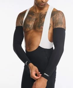 2XU - Aero Cycle Arm Warmers - Unisex - Black/White - 2023 38 2XU - Aero Cycle Arm Warmers - Unisex - Black/White - 2023 -Assos Sales Store UC6656a BLK WHT 19 83784.1645199799
