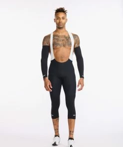 2XU - Aero Cycle Knee Warmers - Unisex - Black/White - 2023 -Assos Sales Store UC6657b BLK WHT 03 44463.1645199613