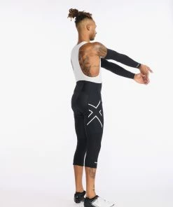 2XU - Aero Cycle Knee Warmers - Unisex - Black/White - 2023 -Assos Sales Store UC6657b BLK WHT 09 30488.1645199613