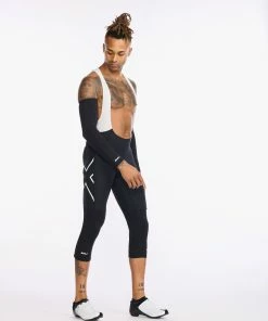 2XU - Aero Cycle Knee Warmers - Unisex - Black/White - 2023 -Assos Sales Store UC6657b BLK WHT 12 84452.1645199613