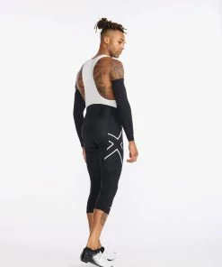 2XU - Aero Cycle Knee Warmers - Unisex - Black/White - 2023 -Assos Sales Store UC6657b BLK WHT 15 47633.1645199613