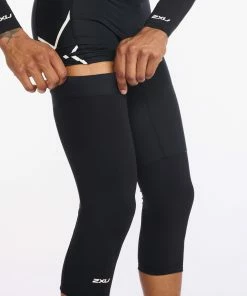 2XU - Aero Cycle Knee Warmers - Unisex - Black/White - 2023 -Assos Sales Store UC6657b BLK WHT 21 04769.1645199613