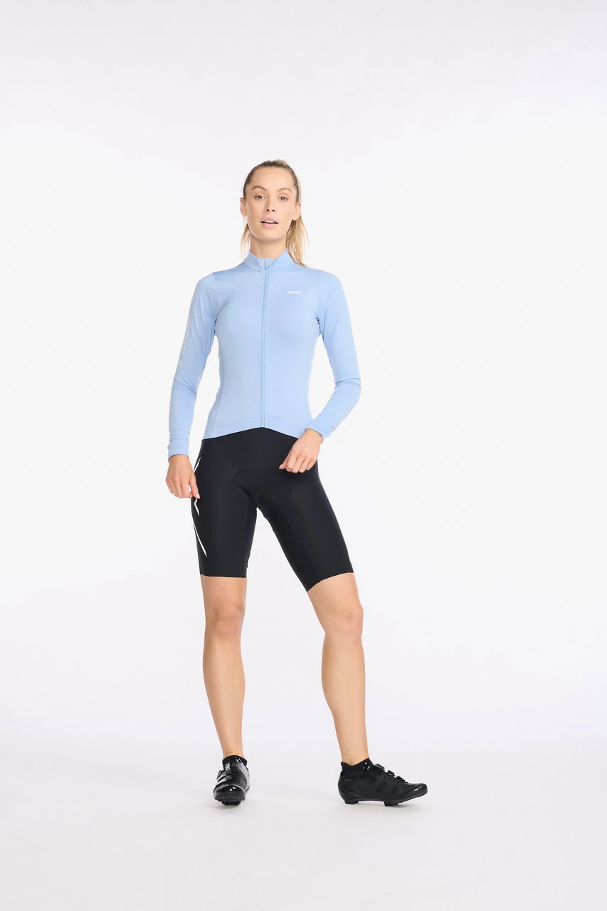 2XU - Aero Cycle Long Sleeve Jersey - Women's - Forever/White Reflective 2 2XU - Aero Cycle Long Sleeve Jersey - Women's - Forever/White Reflective - Image 2