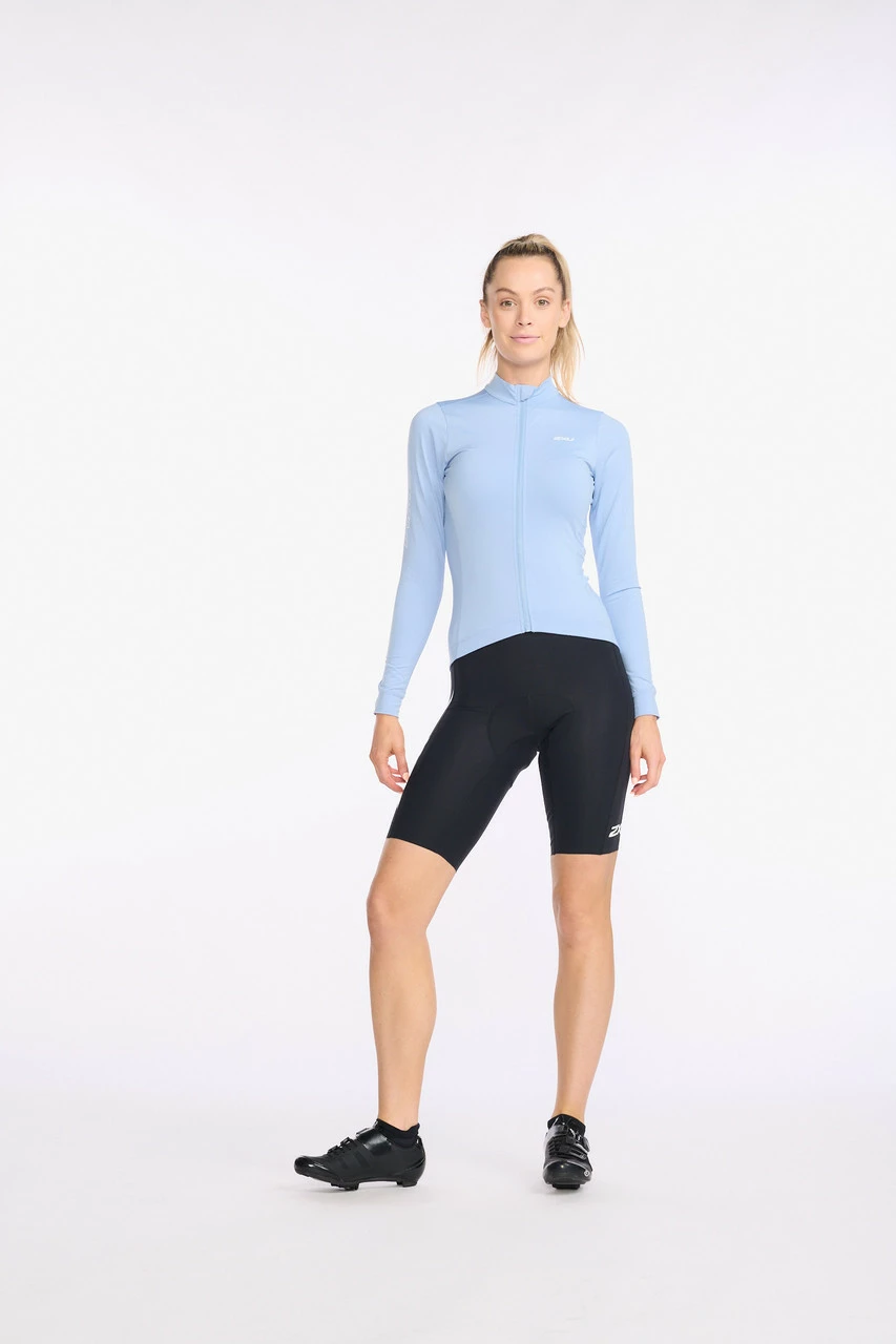 2XU - Aero Cycle Long Sleeve Jersey - Women's - Forever/White Reflective 4 2XU - Aero Cycle Long Sleeve Jersey - Women's - Forever/White Reflective - Image 4