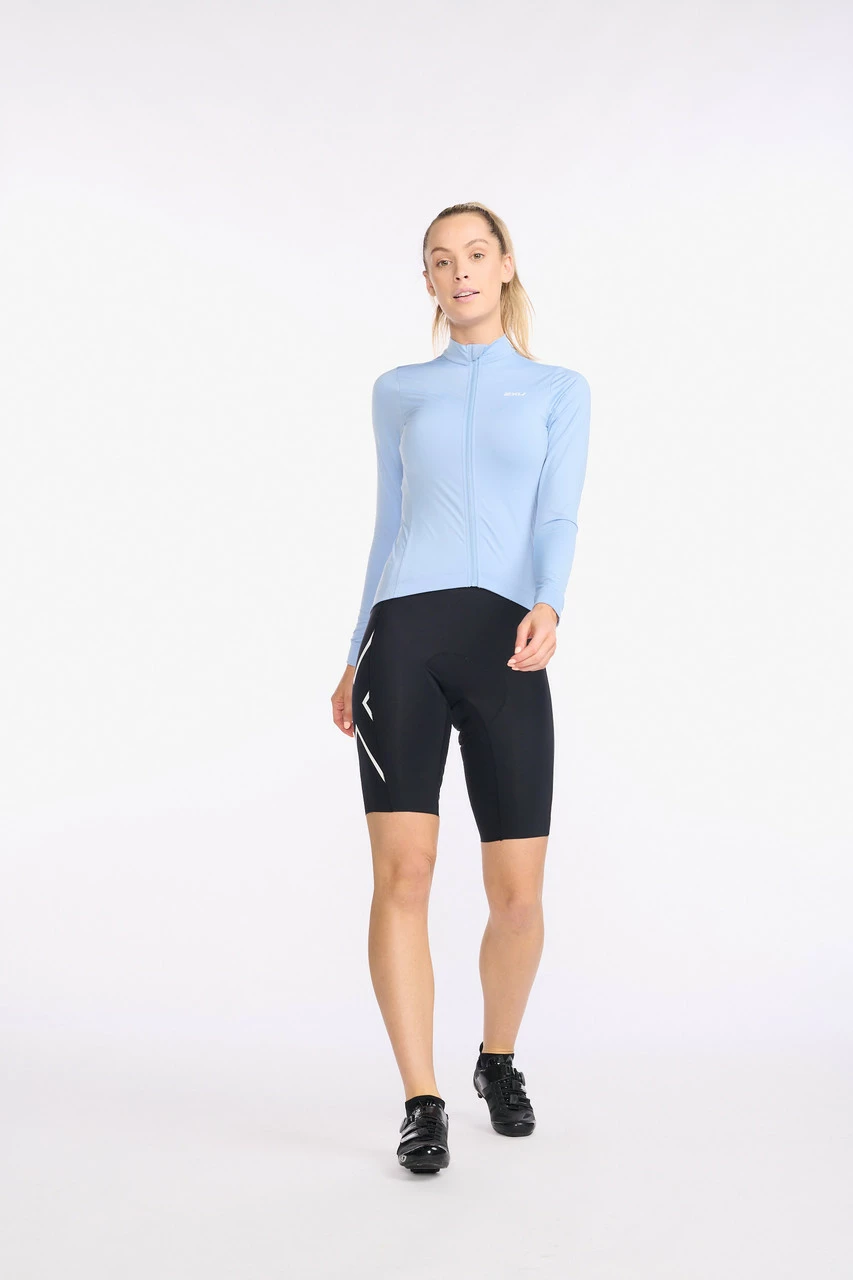 2XU - Aero Cycle Long Sleeve Jersey - Women's - Forever/White Reflective 5 2XU - Aero Cycle Long Sleeve Jersey - Women's - Forever/White Reflective - Image 5