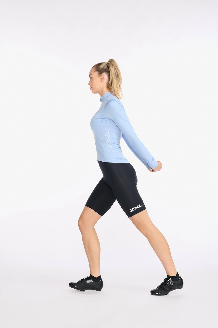 2XU - Aero Cycle Long Sleeve Jersey - Women's - Forever/White Reflective 10 2XU - Aero Cycle Long Sleeve Jersey - Women's - Forever/White Reflective - Image 10