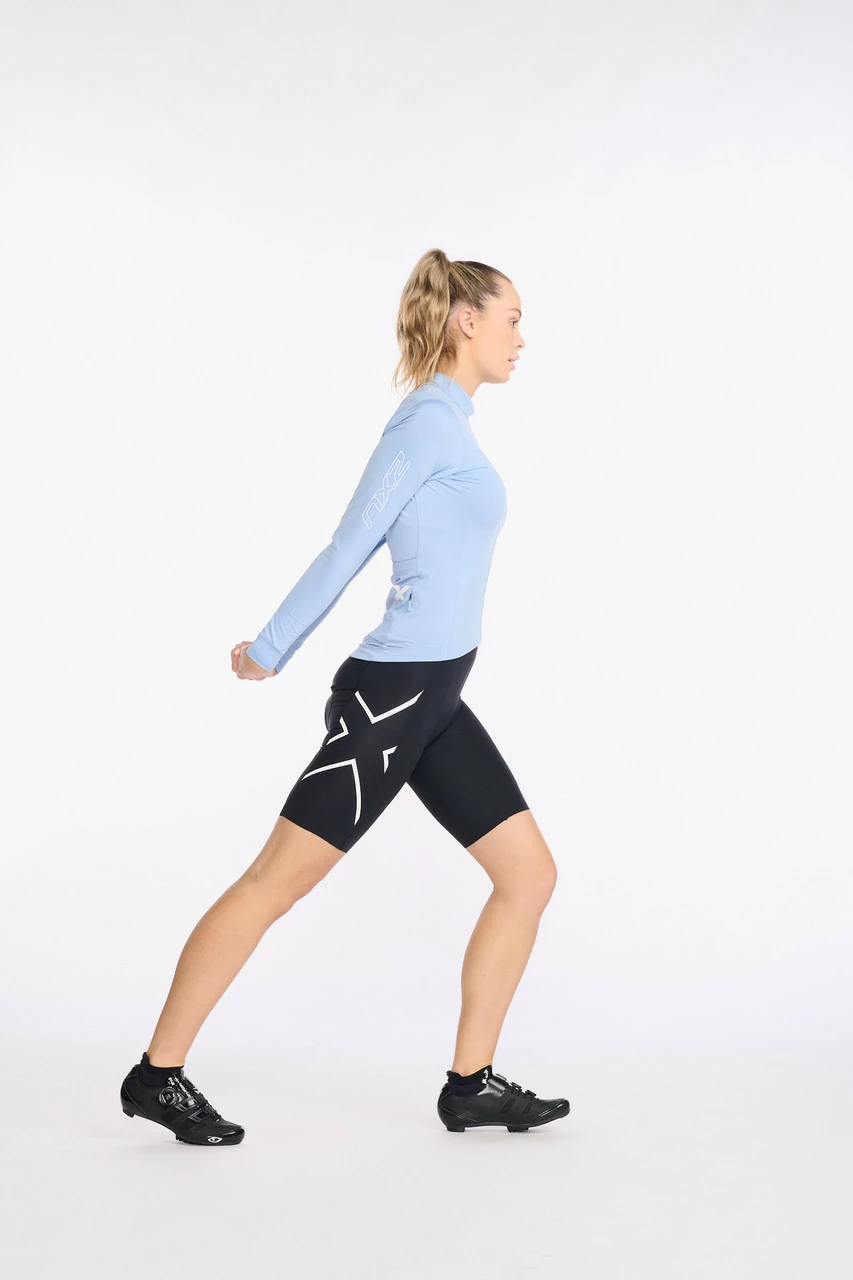 2XU - Aero Cycle Long Sleeve Jersey - Women's - Forever/White Reflective 17 2XU - Aero Cycle Long Sleeve Jersey - Women's - Forever/White Reflective - Image 17