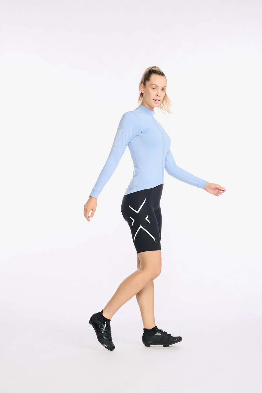 2XU - Aero Cycle Long Sleeve Jersey - Women's - Forever/White Reflective 8 2XU - Aero Cycle Long Sleeve Jersey - Women's - Forever/White Reflective - Image 8