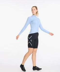 2XU - Aero Cycle Long Sleeve Jersey - Women's - Forever/White Reflective 35 2XU - Aero Cycle Long Sleeve Jersey - Women's - Forever/White Reflective -Assos Sales Store WC6652a FVR WRF 15 87055.1645199973