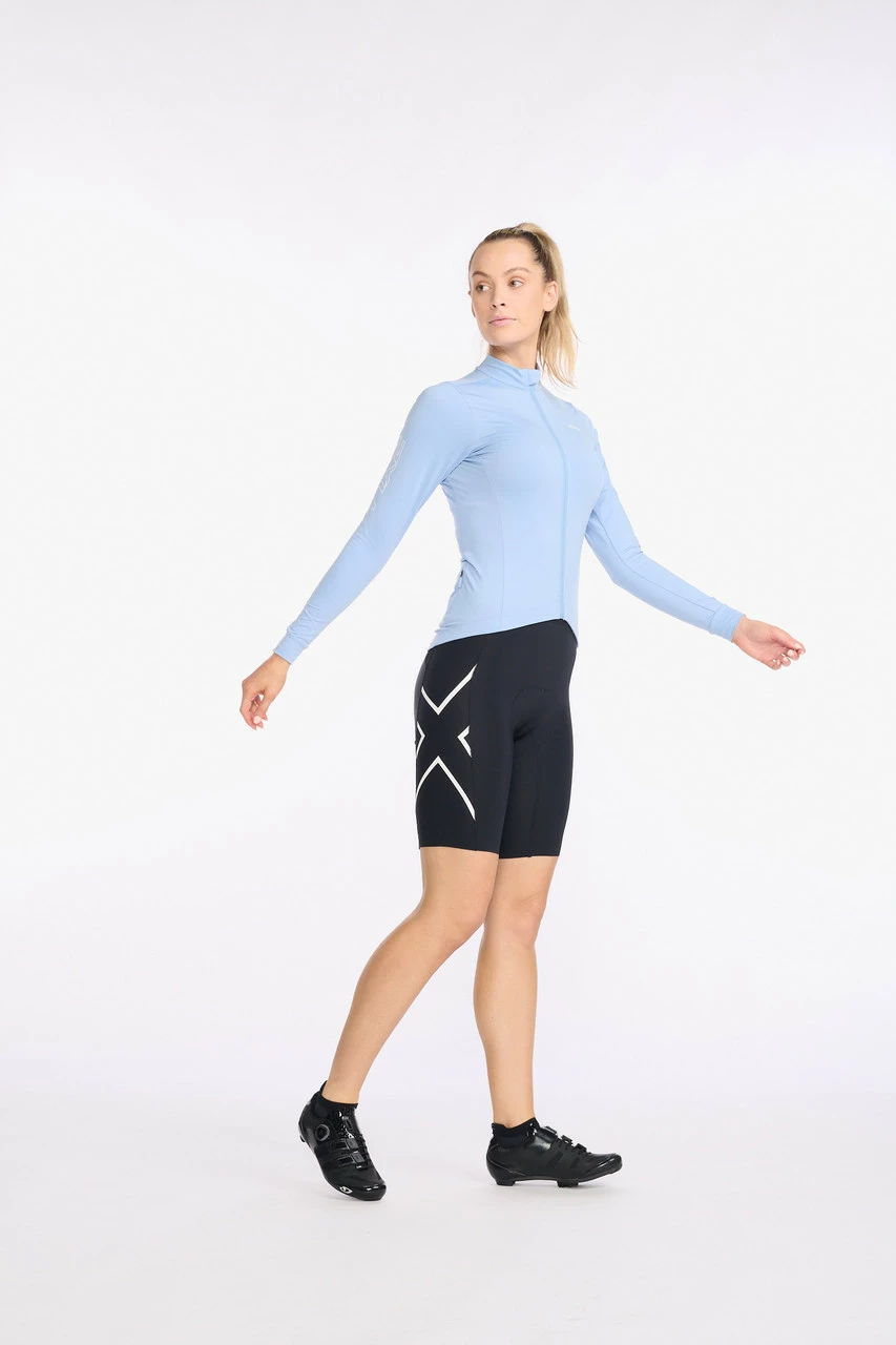 2XU - Aero Cycle Long Sleeve Jersey - Women's - Forever/White Reflective 12 2XU - Aero Cycle Long Sleeve Jersey - Women's - Forever/White Reflective - Image 12