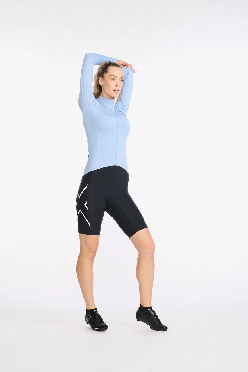 2XU - Aero Cycle Long Sleeve Jersey - Women's - Forever/White Reflective 13 2XU - Aero Cycle Long Sleeve Jersey - Women's - Forever/White Reflective - Image 13