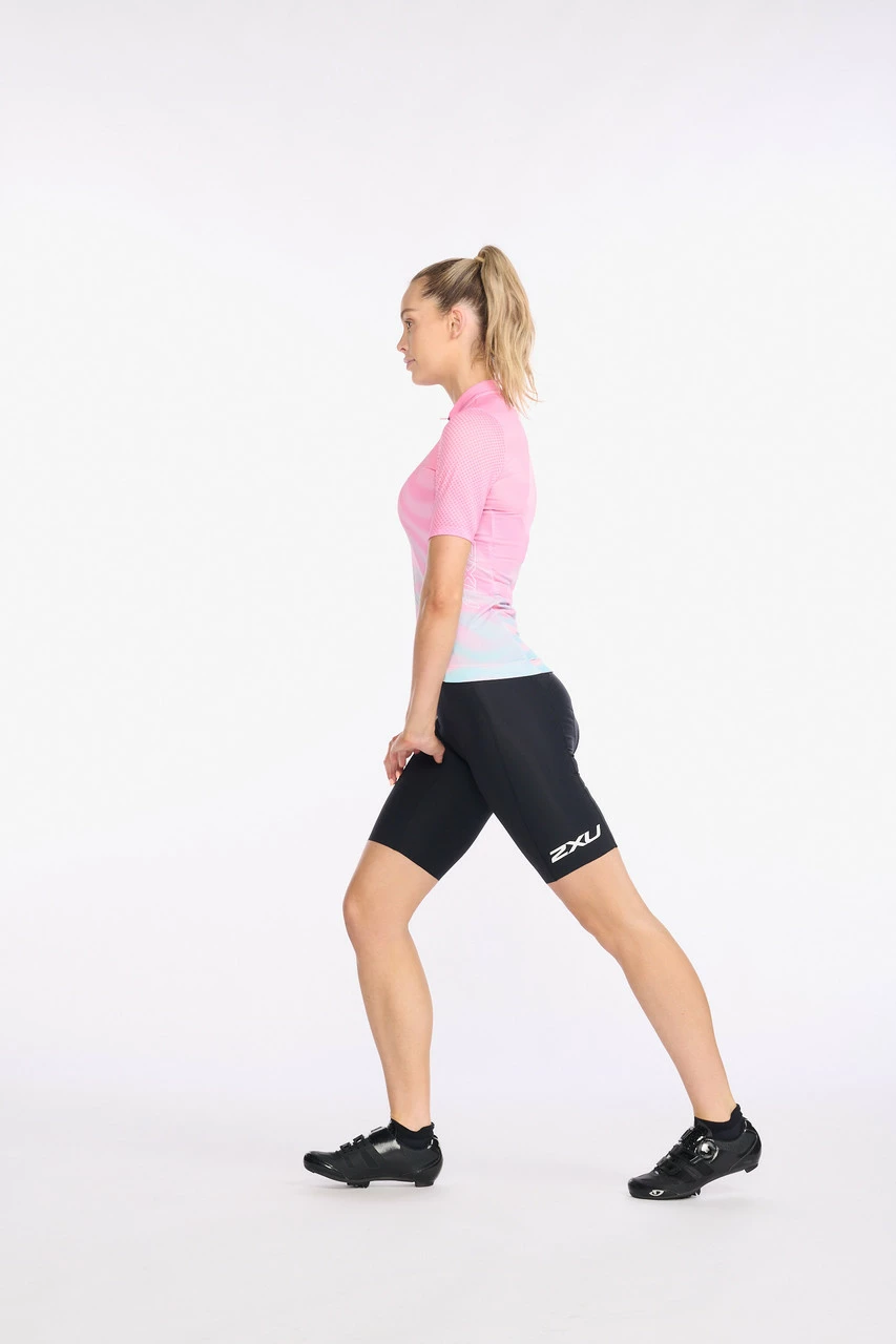 2XU - Aero Cycle Short Sleeve Jersey - Women's - Almond Blossom/WhiteReflective 6 2XU - Aero Cycle Short Sleeve Jersey - Women's - Almond Blossom/WhiteReflective - Image 6