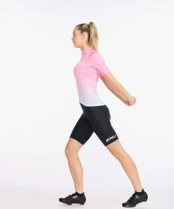 2XU - Aero Cycle Short Sleeve Jersey - Women's - Almond Blossom/WhiteReflective 16 2XU - Aero Cycle Short Sleeve Jersey - Women's - Almond Blossom/WhiteReflective -Assos Sales Store WC6653a ABL WRF 07 81167.1645200023