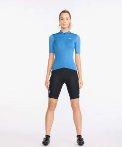 2XU - Aero Cycle Short Sleeve Jersey - Women's - Starling/White Reflective
