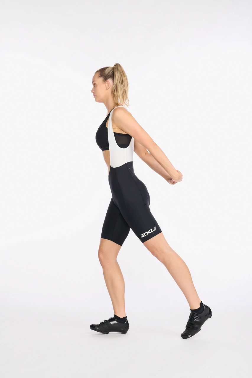 2XU - Aero Cycle Bib Shorts - Women's - Black/White Reflective - 2023 6 2XU - Aero Cycle Bib Shorts - Women's - Black/White Reflective - 2023 - Image 6