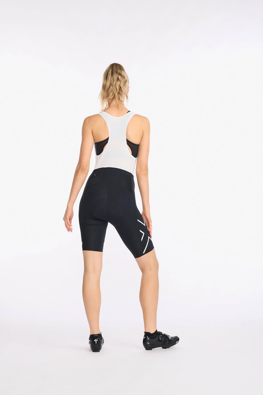 2XU - Aero Cycle Bib Shorts - Women's - Black/White Reflective - 2023 11 2XU - Aero Cycle Bib Shorts - Women's - Black/White Reflective - 2023 - Image 11