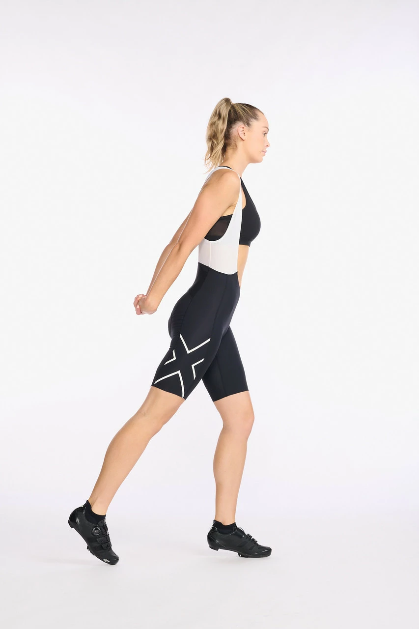 2XU - Aero Cycle Bib Shorts - Women's - Black/White Reflective - 2023 13 2XU - Aero Cycle Bib Shorts - Women's - Black/White Reflective - 2023 - Image 13