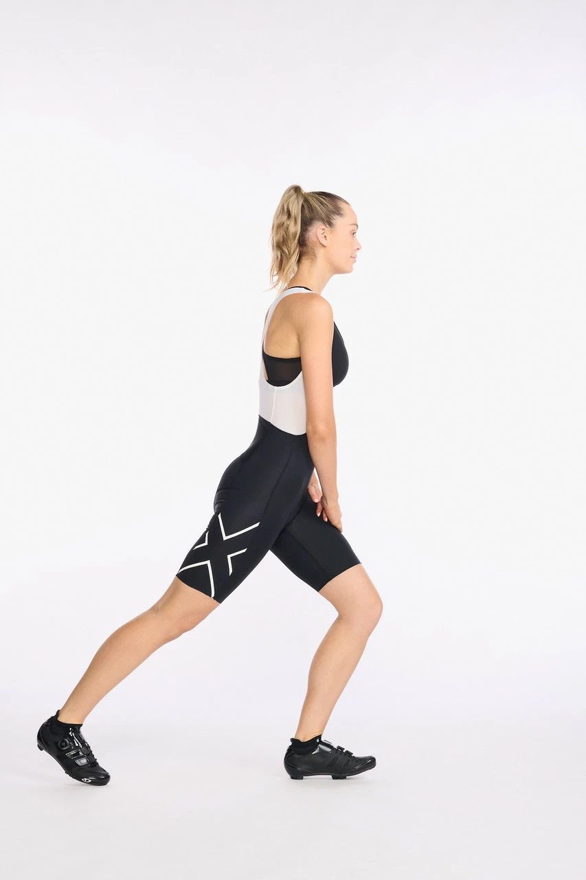 2XU - Aero Cycle Bib Shorts - Women's - Black/White Reflective - 2023 12 2XU - Aero Cycle Bib Shorts - Women's - Black/White Reflective - 2023 - Image 12