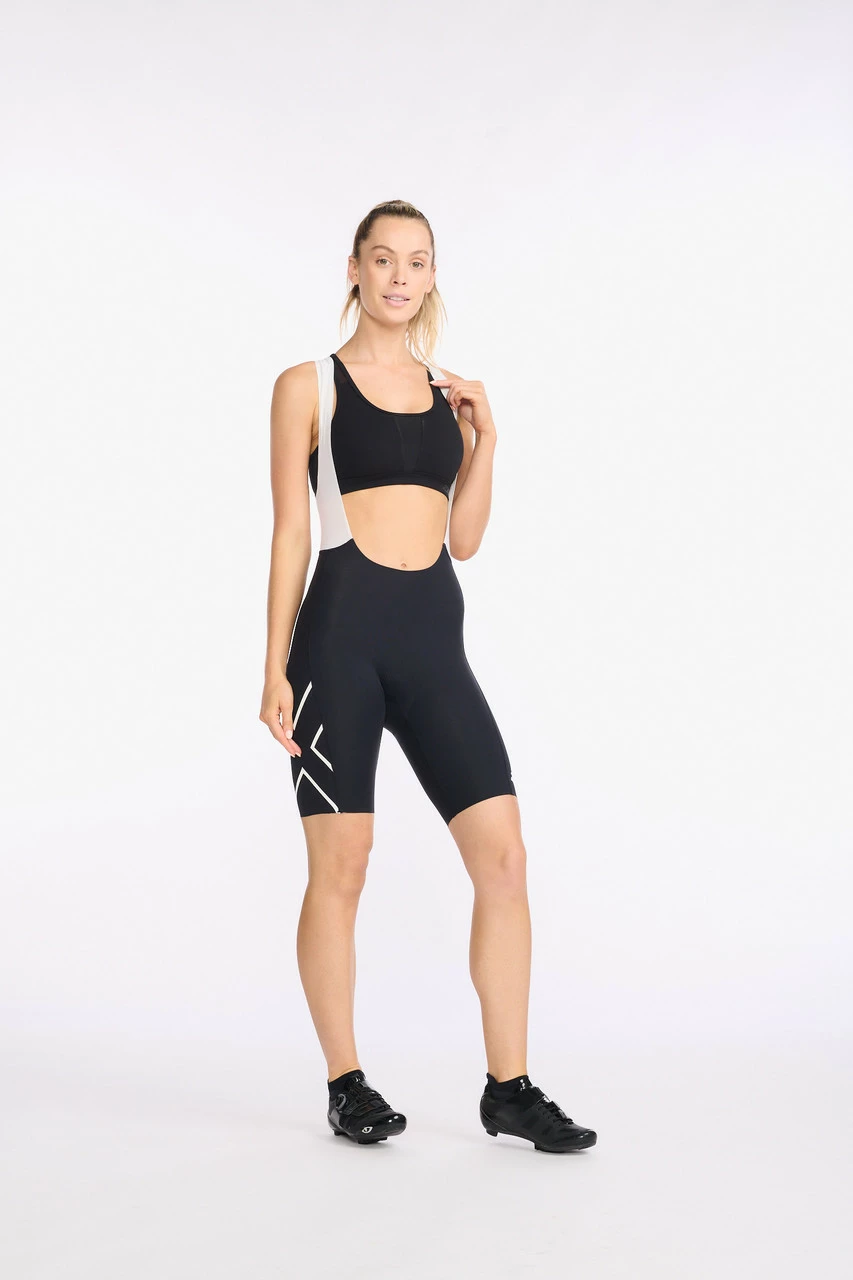 2XU - Aero Cycle Bib Shorts - Women's - Black/White Reflective - 2023 10 2XU - Aero Cycle Bib Shorts - Women's - Black/White Reflective - 2023 - Image 10